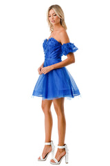 Aspeed Design -S2748B Sweetheart A Line Short Dress