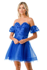 Aspeed Design -S2748B Sweetheart A Line Short Dress