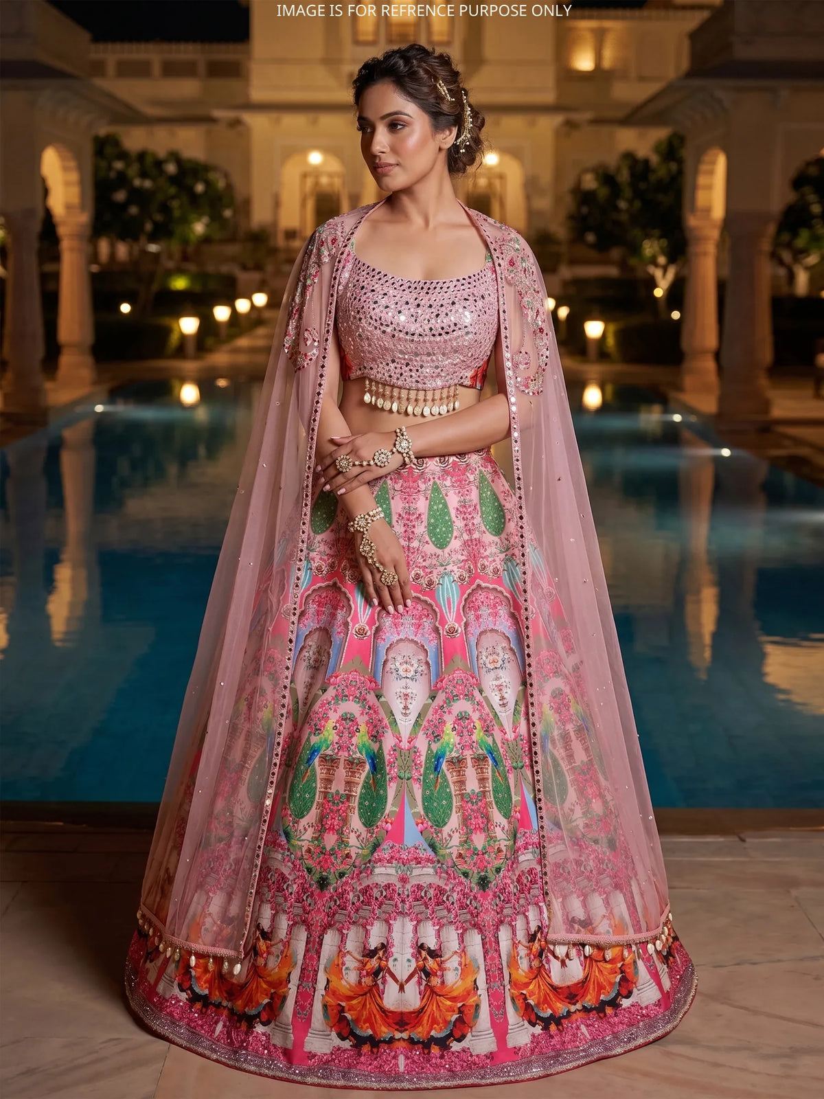 MyFashion -KLS-2837 Banarasi Silk Printed Lehenga Choli For Weddings And Grand Celebrations