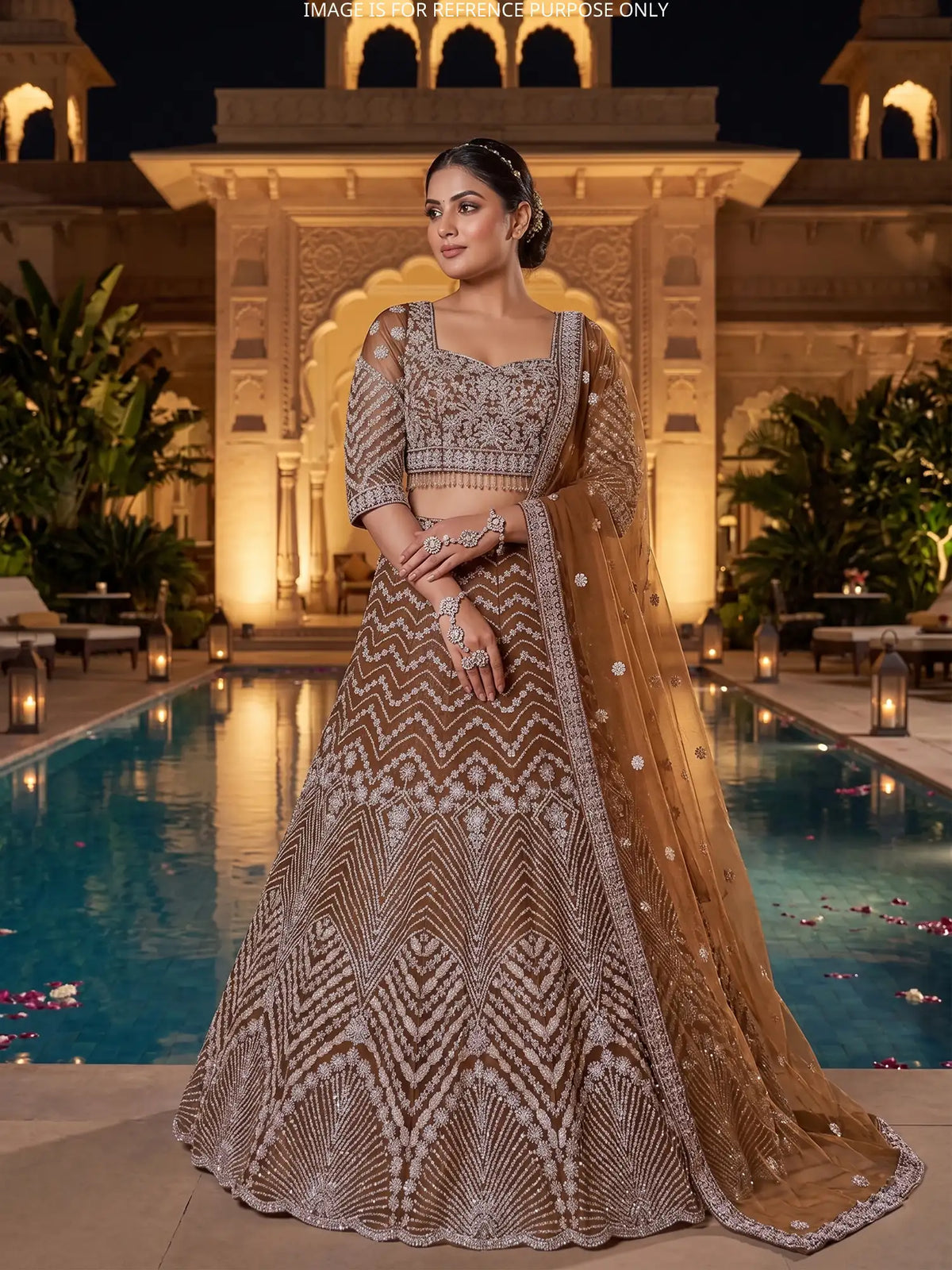 MyFashion -KLS-2841 Net Lehenga Choli With Designer Embroidery For Wedding Functions