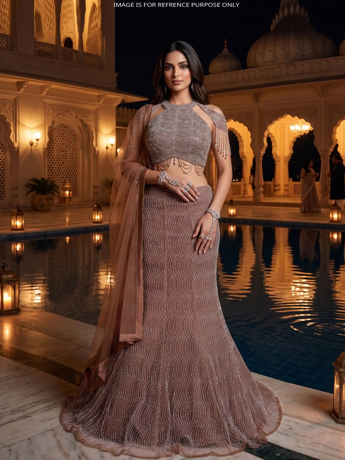 MyFashion KLS-2804 Wedding Wear Rani Silk Lehenga Online With Beads Work