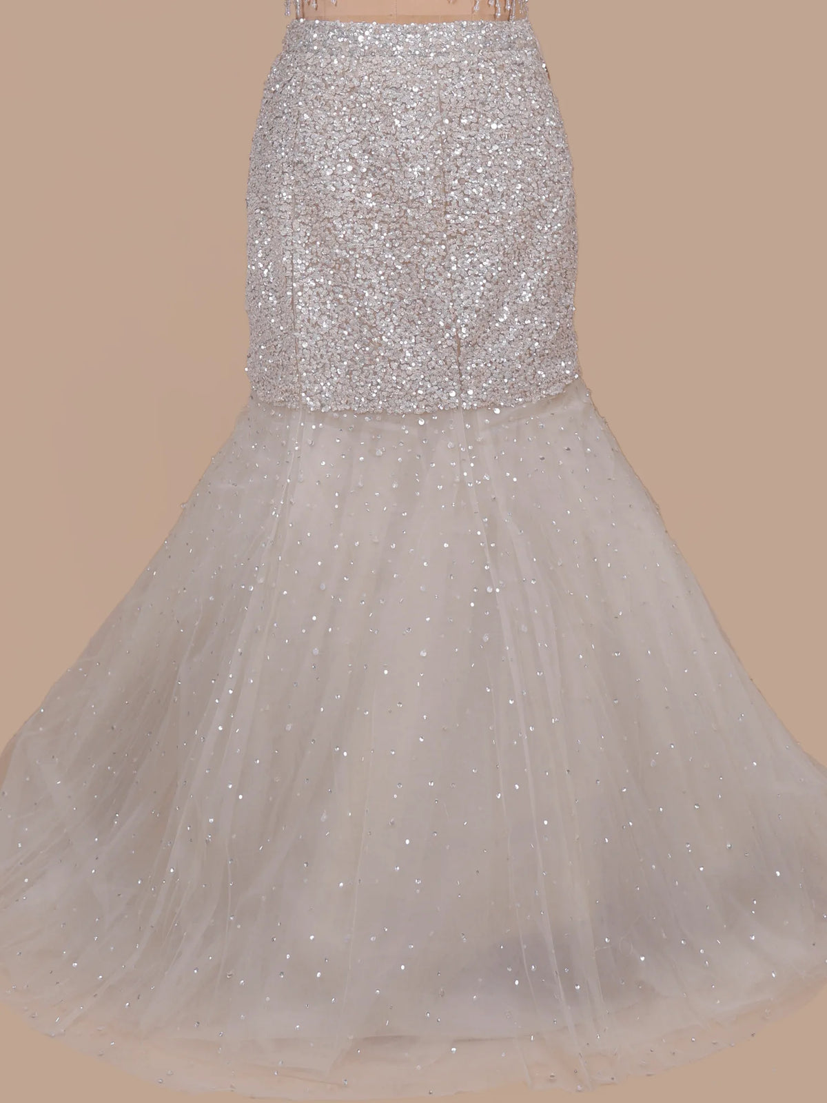MyFashion KLS-2737 Silver Net Sequin Work Party Wear Lehenga Choli