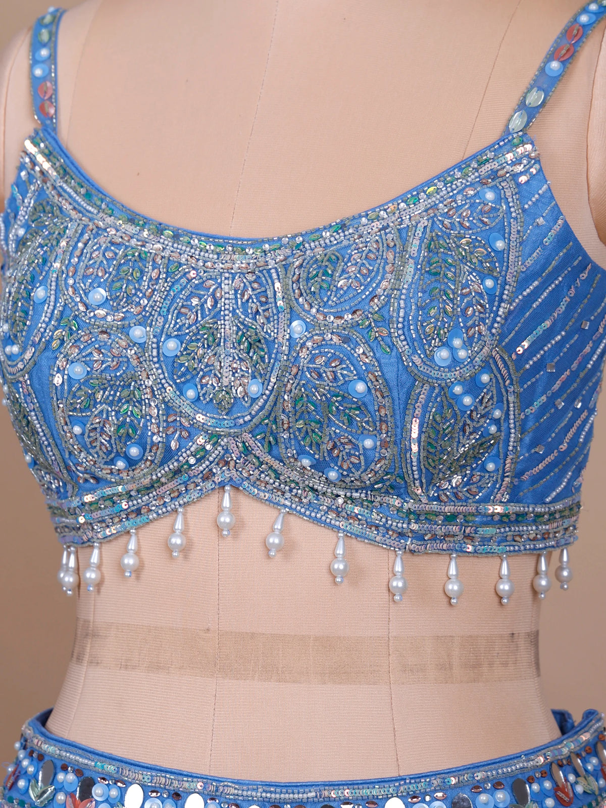 MyFashion KLS-2720 Blue Designer Raw Silk Premium Lehenga Collection