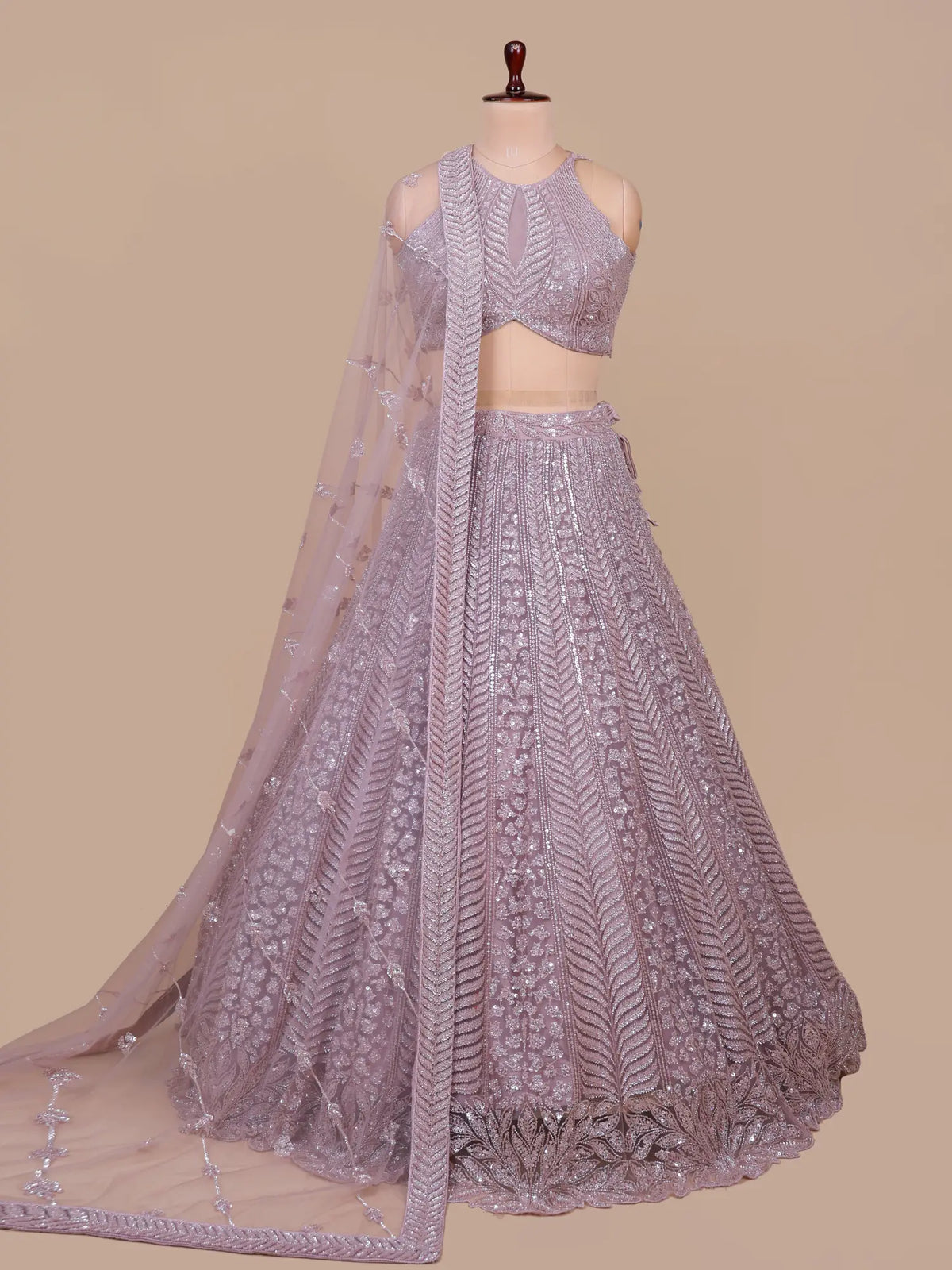 MyFashion KLS-2749 Designer Net Lehenga Online With Beads Sequins