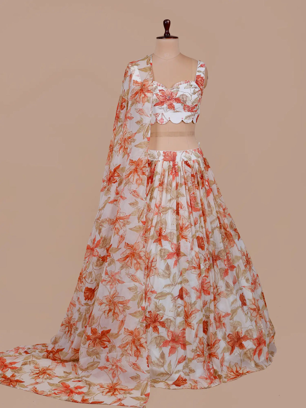 MyFashion KLS-2776 Multi Color Crepe Silk Lehenga With Diamond Work