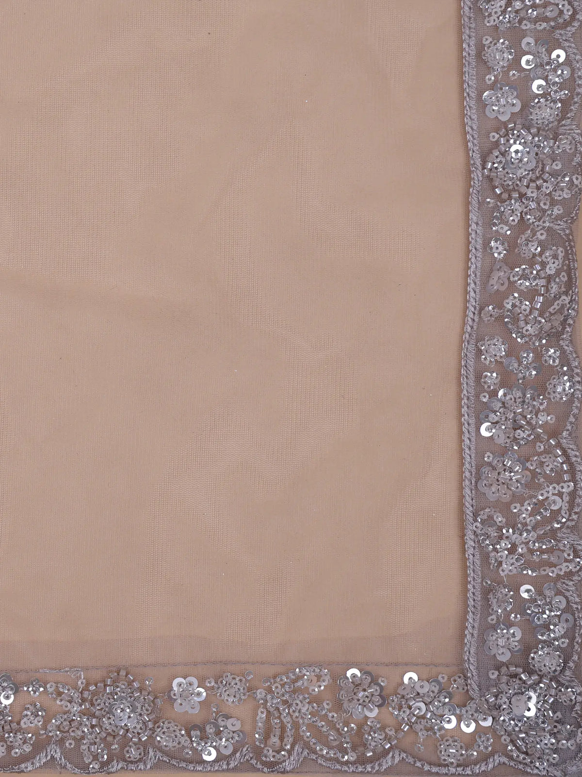 MyFashion KLS-2745 Silver Net Fishcut Wedding Lehenga Cut Dana Work Design