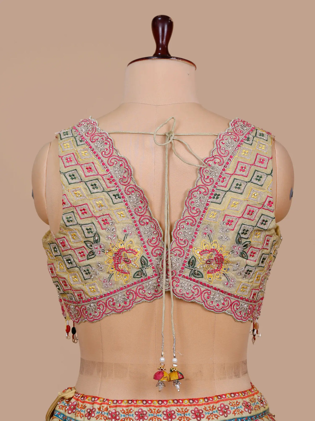 MyFashion KLS-2761 Luxury Multi Color Printed Silk Lehenga With Diamond Work