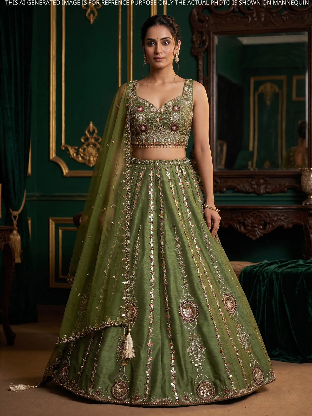 MyFashion KLS-2693 Silk Zareen Pearl Celebrity Inspired Lehenga