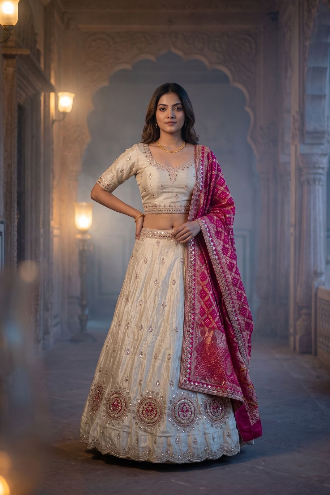 MyFashion -REET Prisha Tissue Silk Zari Embroidery Lehenga Choli