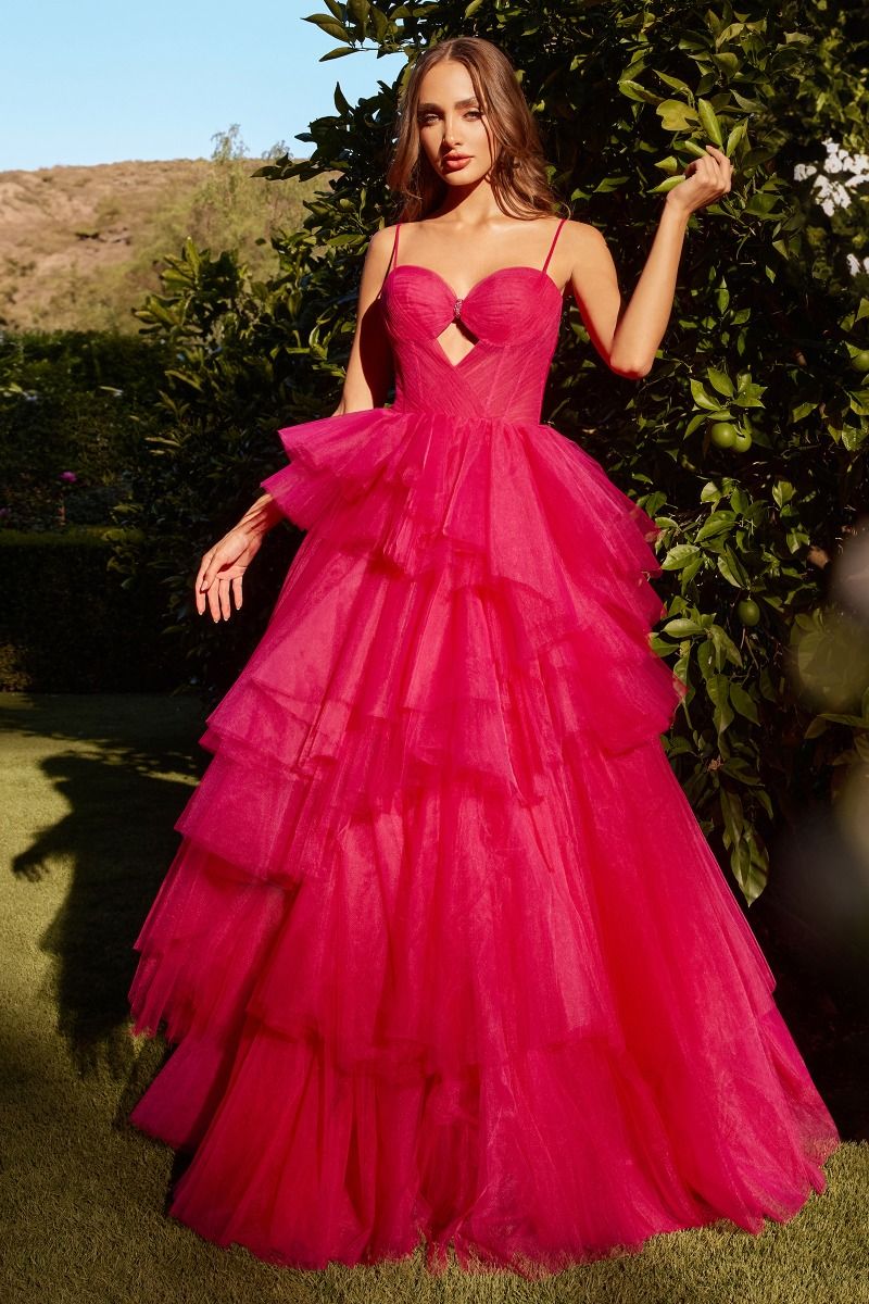 Andrea And Leo -A1238 A-Line Sweetheart Neck Cutout Gown