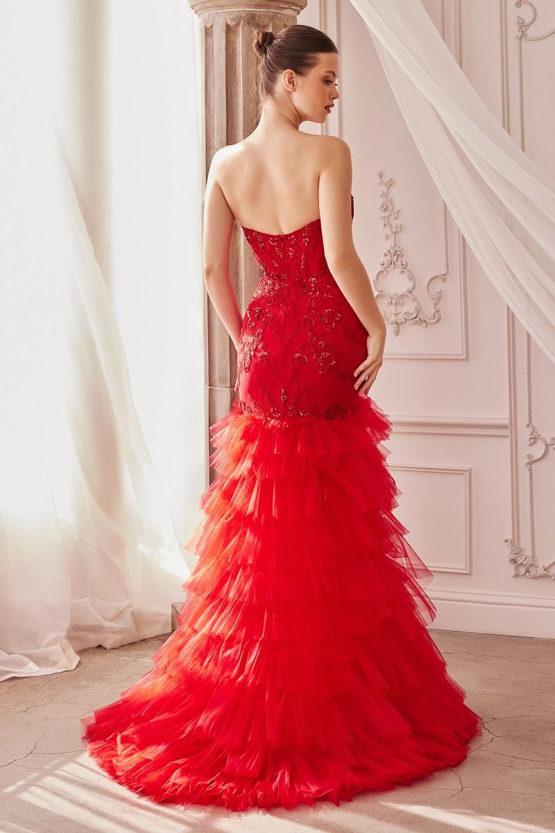 Andrea And Leo -A1255 Strapless Embellished Mermaid Dress