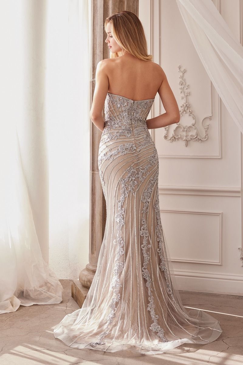 Andrea And Leo -A1256 Strapless Fitted Sheath Dress