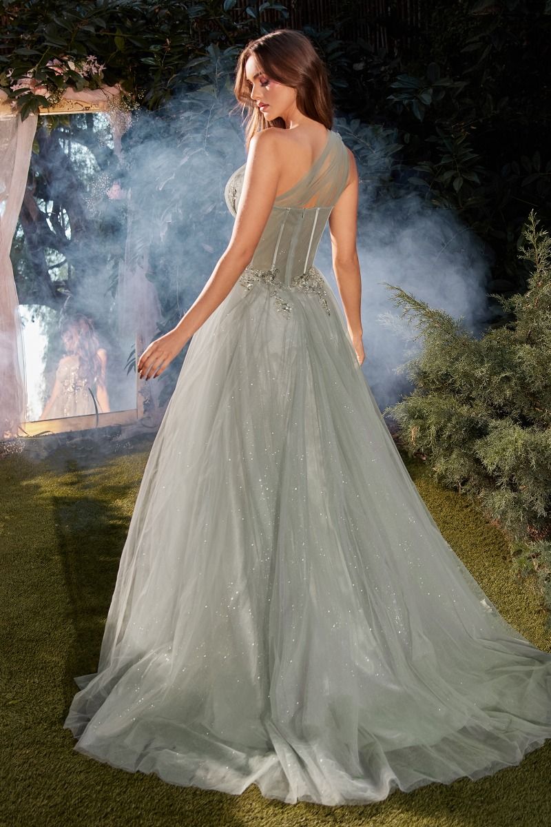 Andrea and Leo -A1259 One Shoulder A-Line Dress