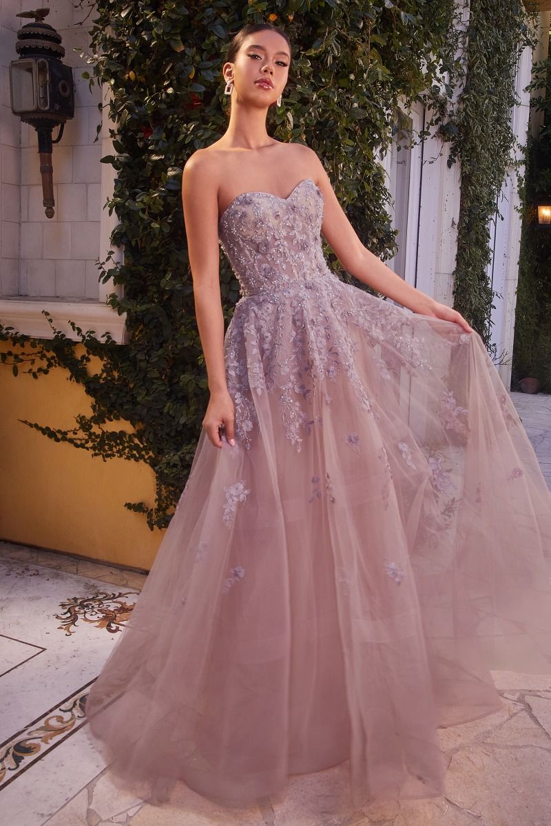 Andrea And Leo -A1348 Floral Off Shoulder Ball Gown