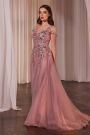 Andrea and Leo -A1350 Beaded Illusion Tulle A-Line Dress