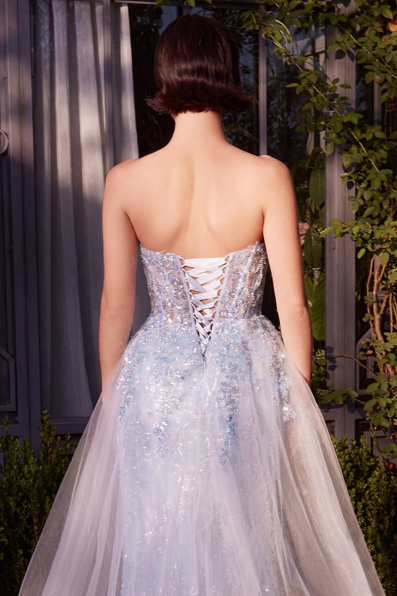 Andrea And Leo -A1365 Strapless Embellished Corset Sheath Dress