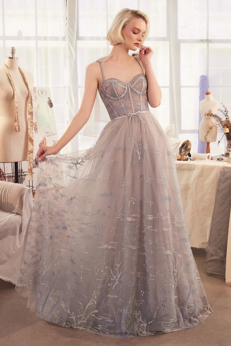 Andrea and Leo -A1458 Under The Sea Embroidery Gown