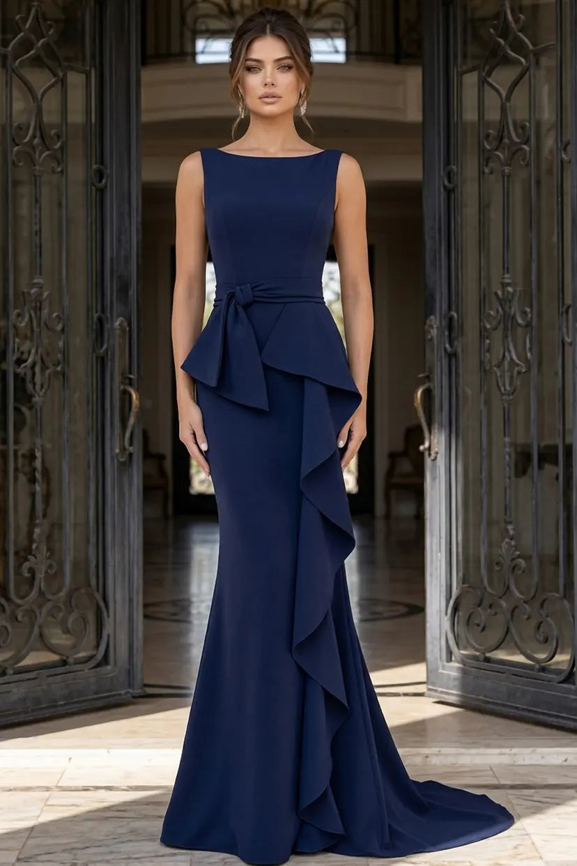Jovani -48193 High jewel Ruffle Mermaid Gown