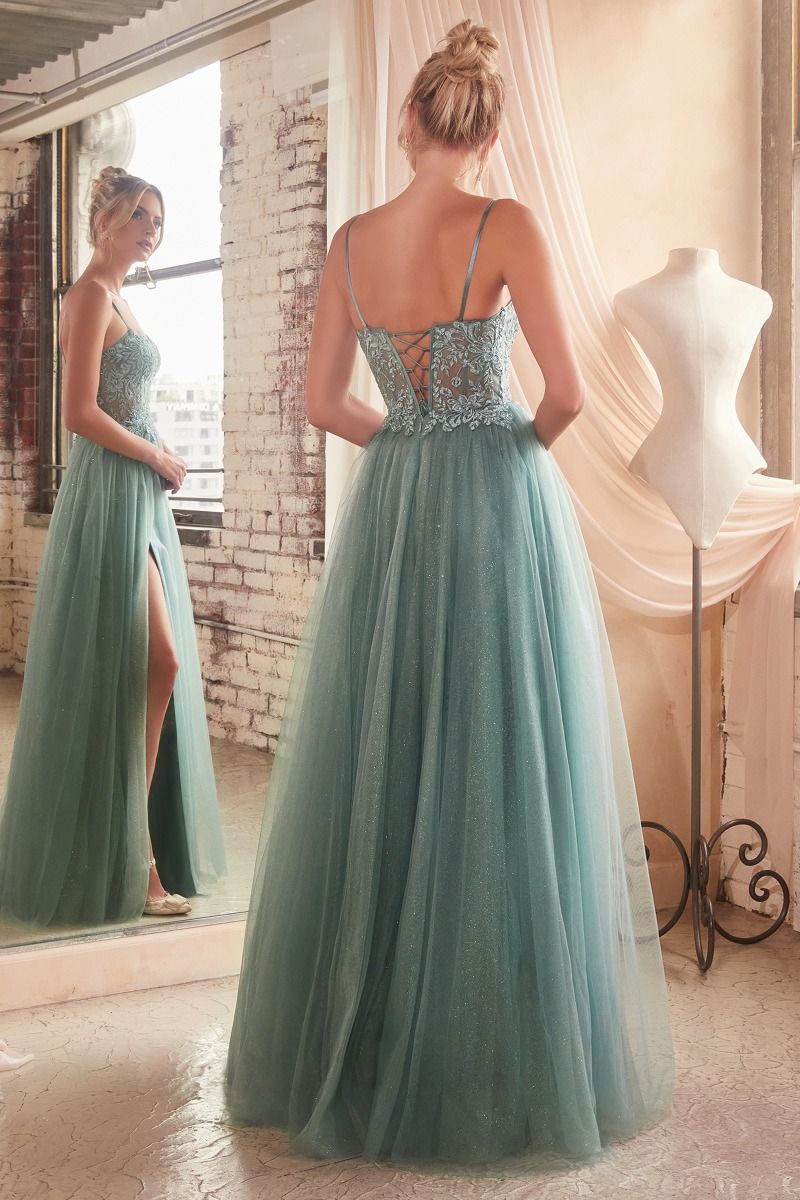 Cinderella Divine -C150 Sweetheart A-Line Prom Gown