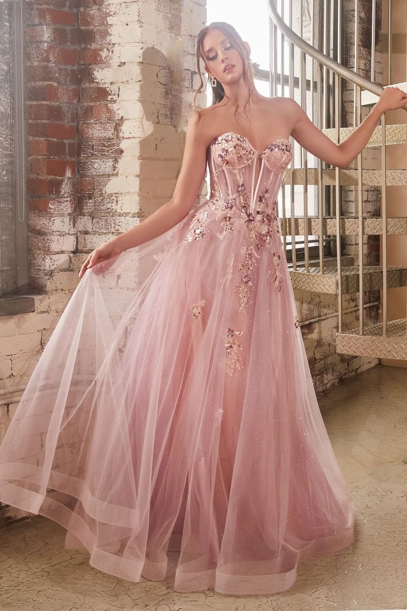 Cinderella Divine -CB142 Corset Bodice Strapless Ball Gown