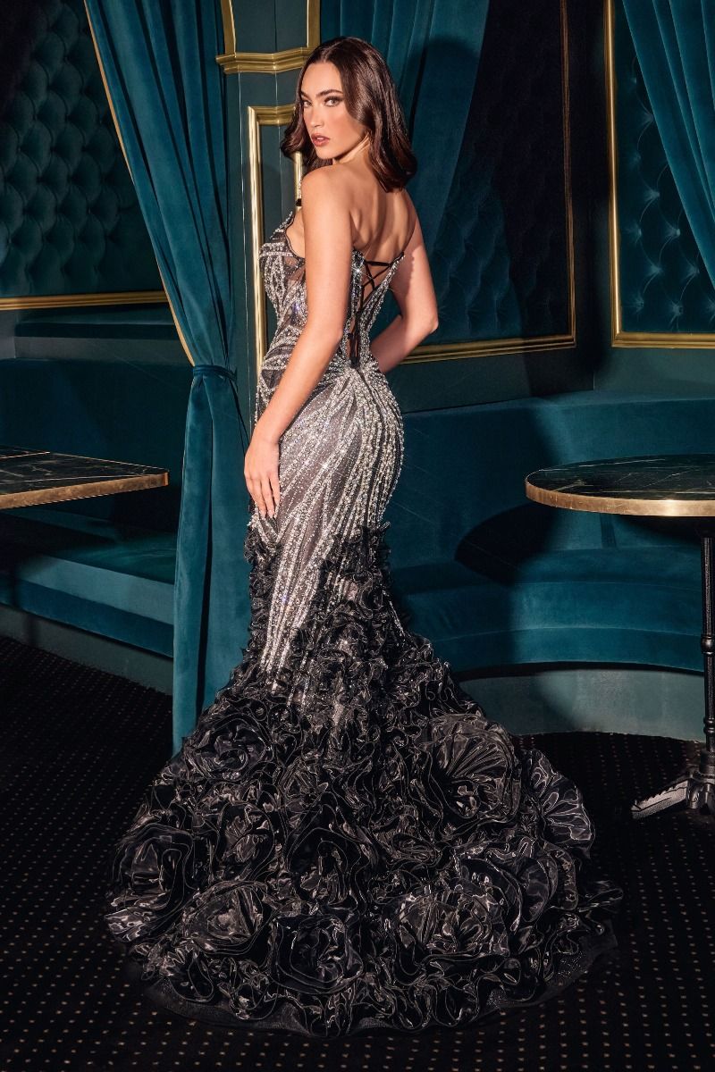 Cinderella Divine -CC2488 Strapless Ruffled Mermaid Dress