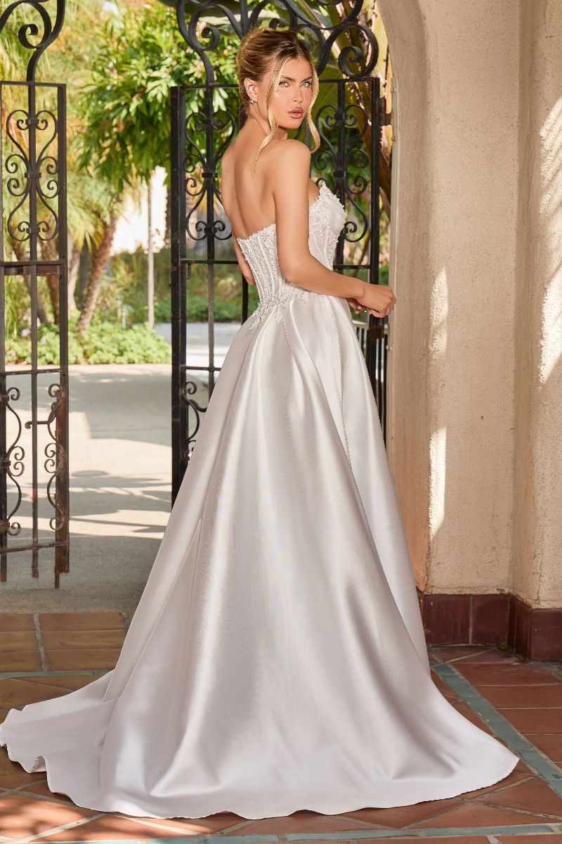 Cinderella Divine -CC511W Embroidered Corset A-line Bridal Dress