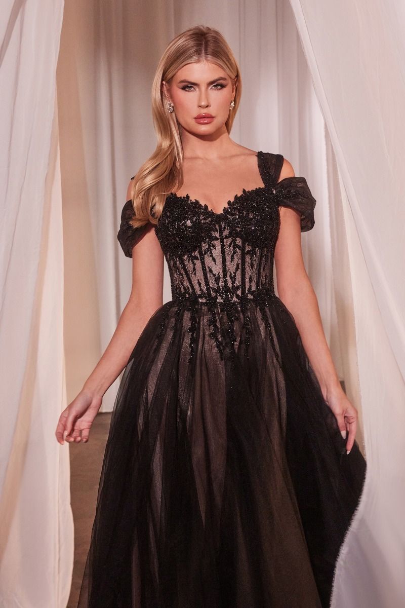 Cinderella Divine -CD0237 Off Shoulder A-Line Dress