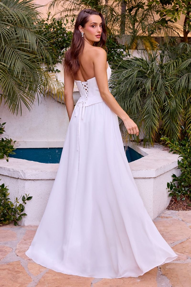 Cinderella Divine -CD386W Strapless A-line Long Gown