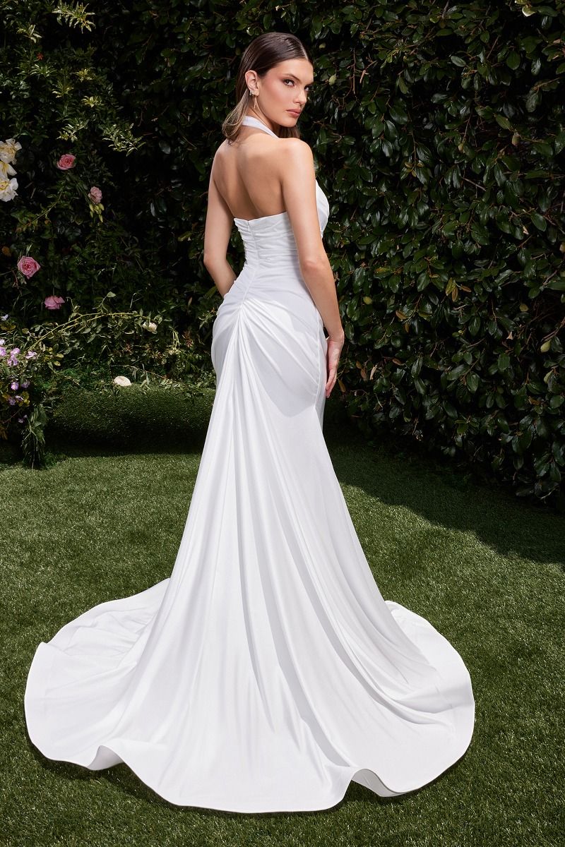 Cinderella Divine -CD796W Halter Neck Bridal Dress