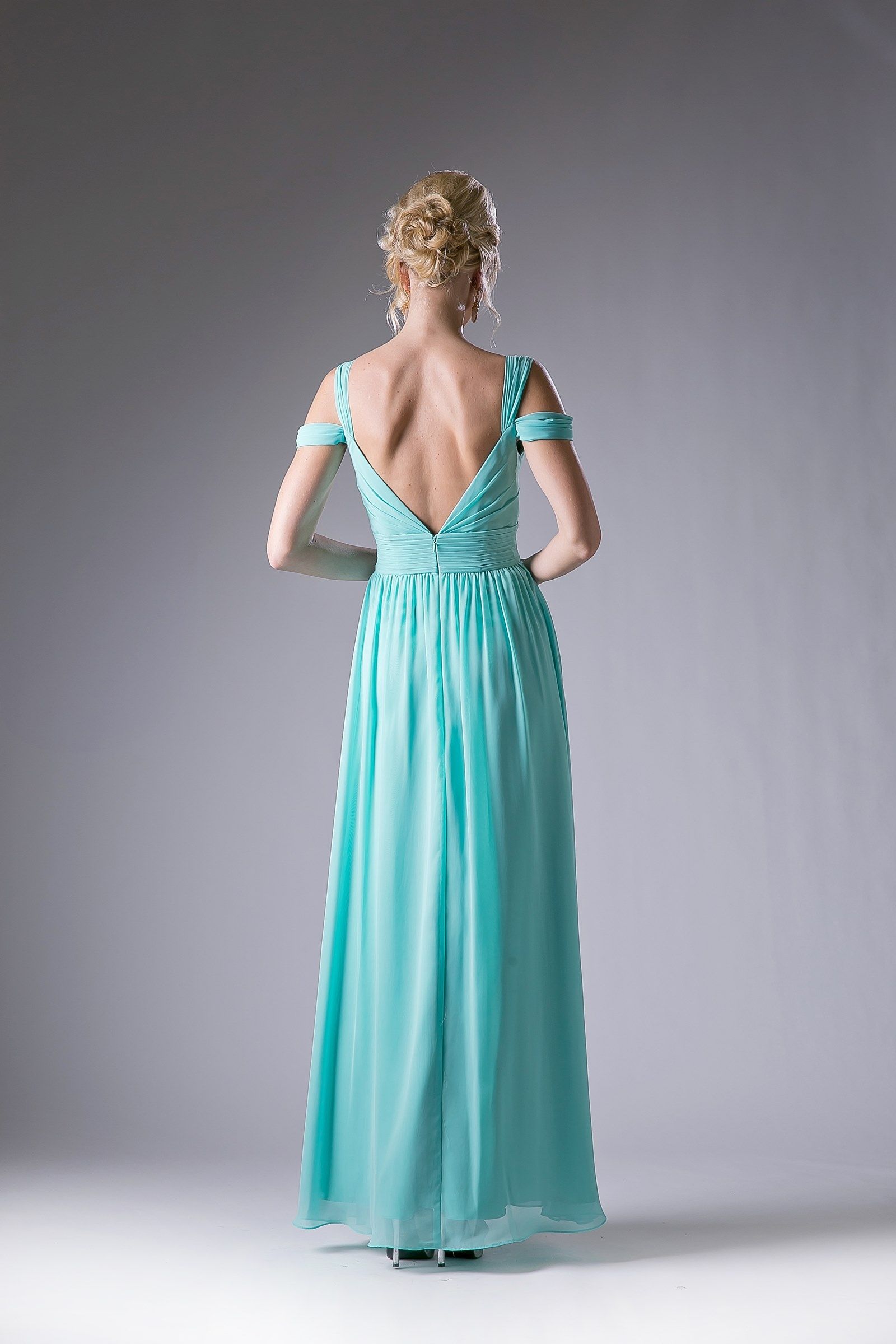 Cinderella Divine -CH518 Cold Shoulder A-Line Dress