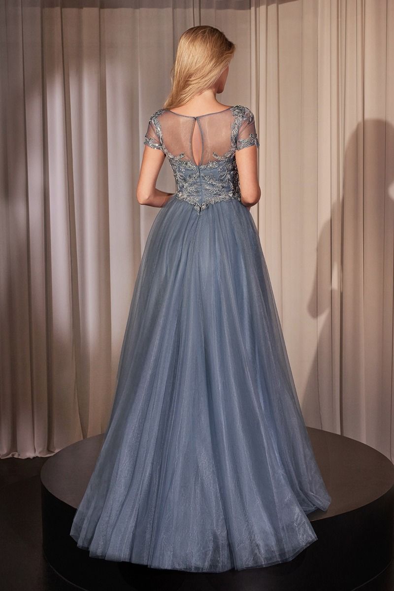 Cinderella Divine -CM360 Embellished Lace Tulle Ball Gown