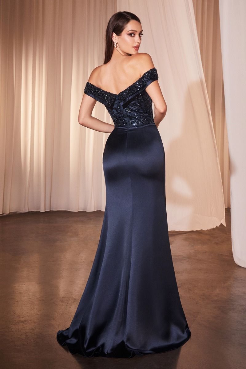 Cinderella Divine -CR877 Embellished Sheath Evening Dress