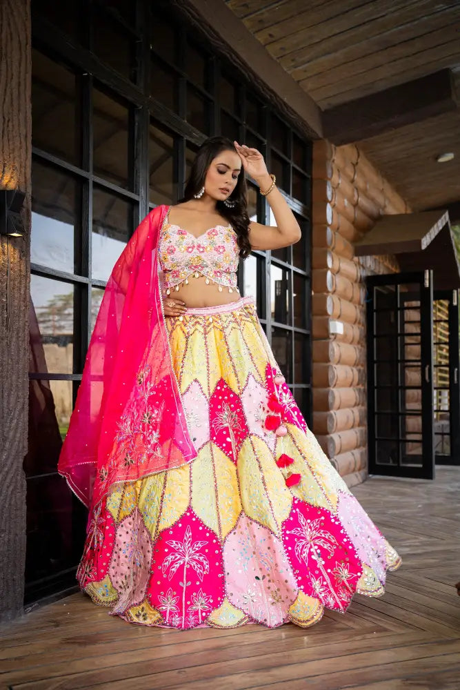 MyFashion -KLS-1185 High-Fashion Silk Lehenga In Multi Colour For Grand Events