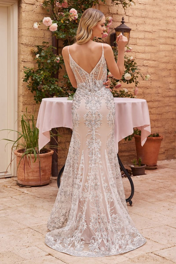 Cinderella Divine -J859W Embellished Wedding Mermaid Dress