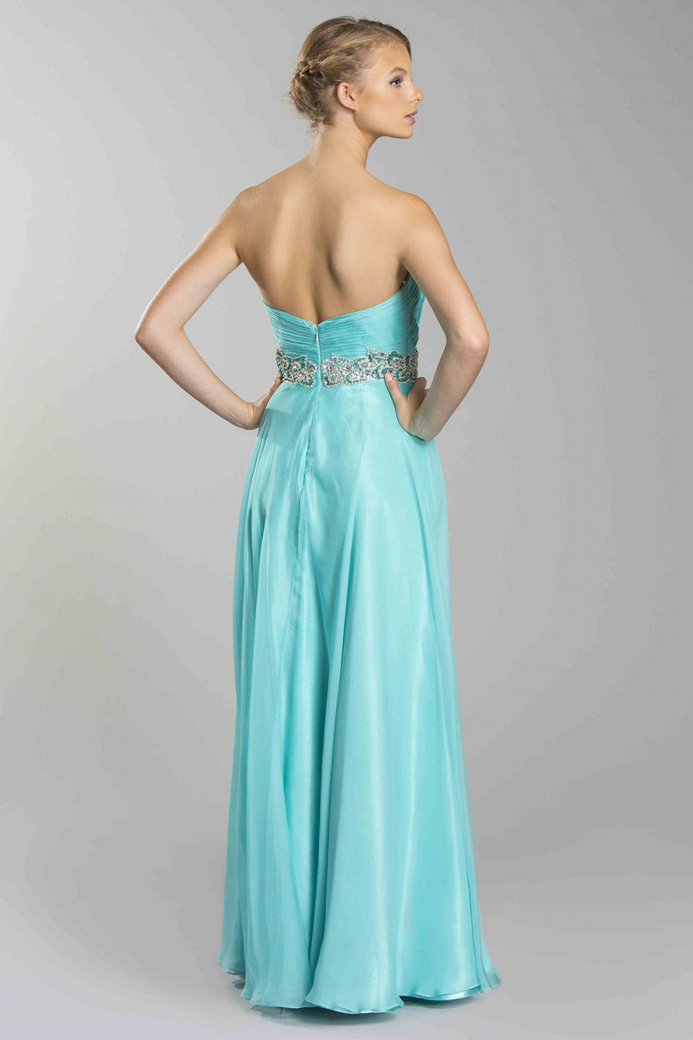 Aspeed Design -L1268 Strapless Sweetheart A-Line Dress