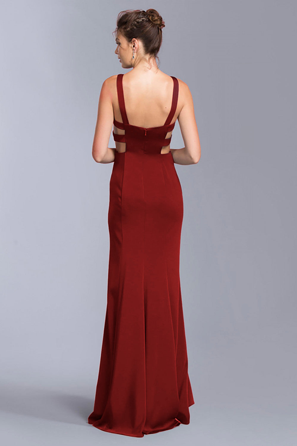 Aspeed Design -L1999 V-Neck Sheath Evening Dress