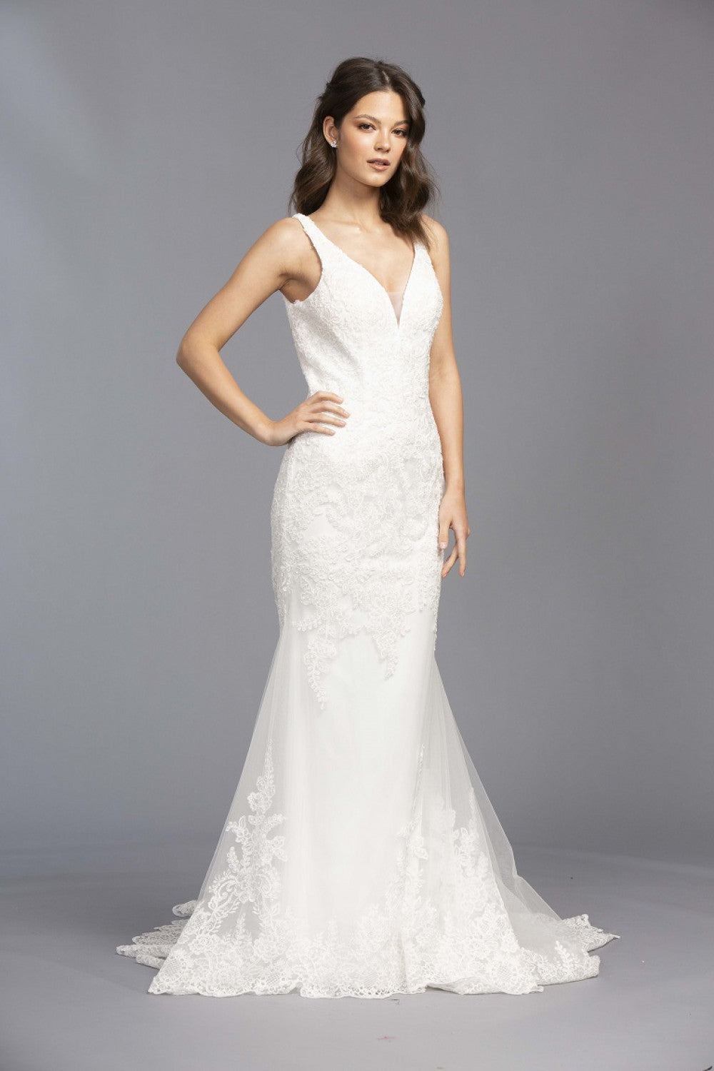 Aspeed Design -L2143 V-Neck Mermaid Bridal Gown