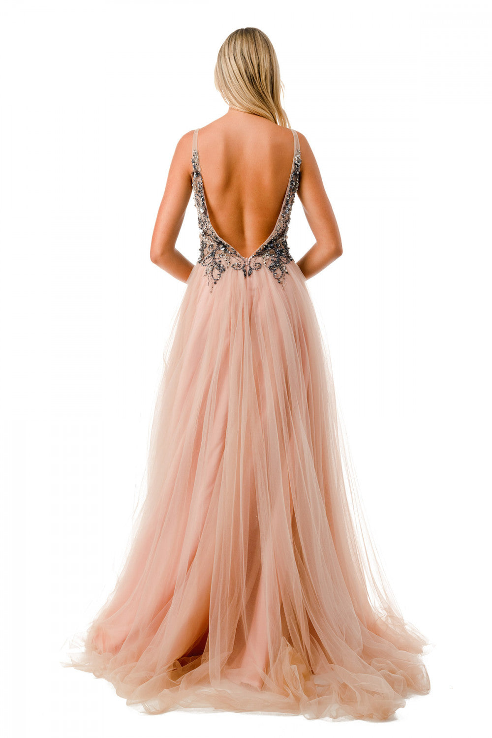 Aspeed Design -L2781A Beaded Bodice A-Line Dress