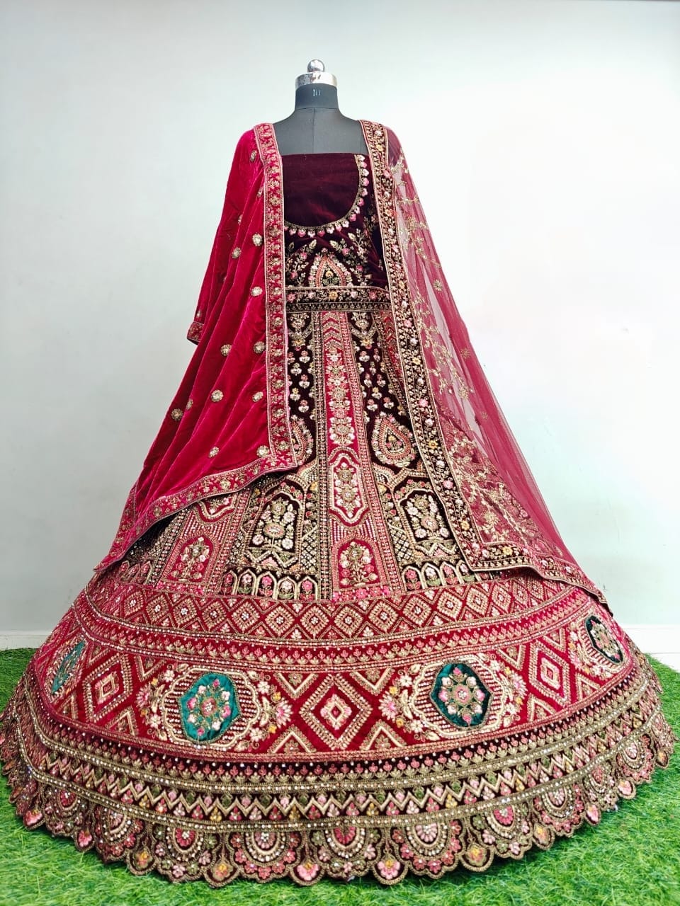 MyFashion -503 Velvet Embroidery Worked Designer Bridal Lehenga Collection