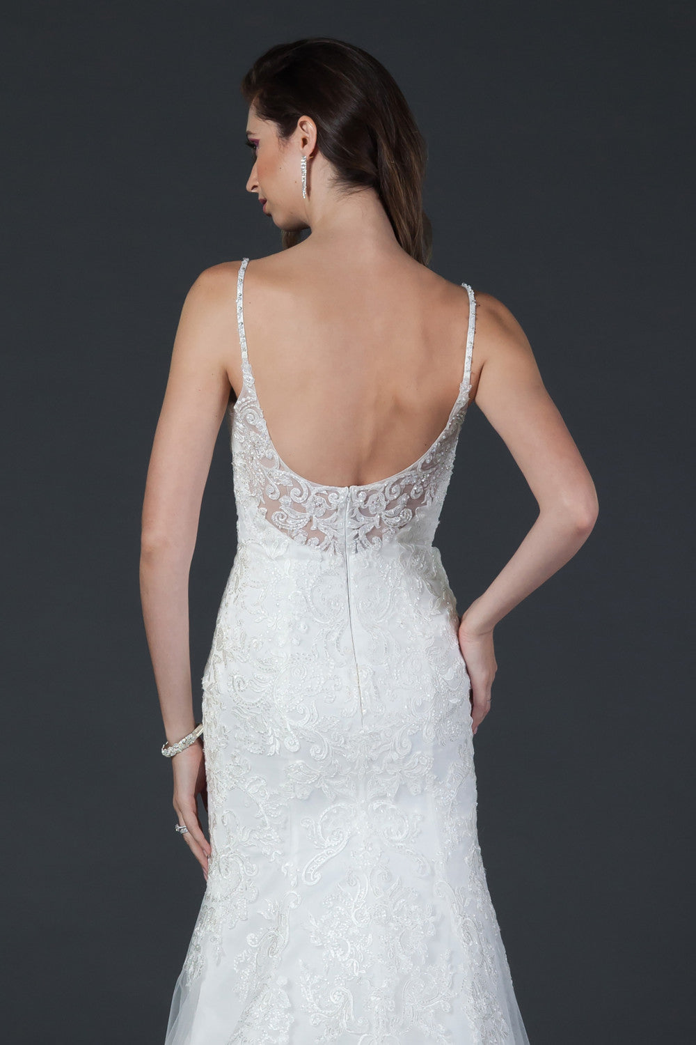 Aspeed Design -MS0008 Lace Applique Mermaid Bridal Gown