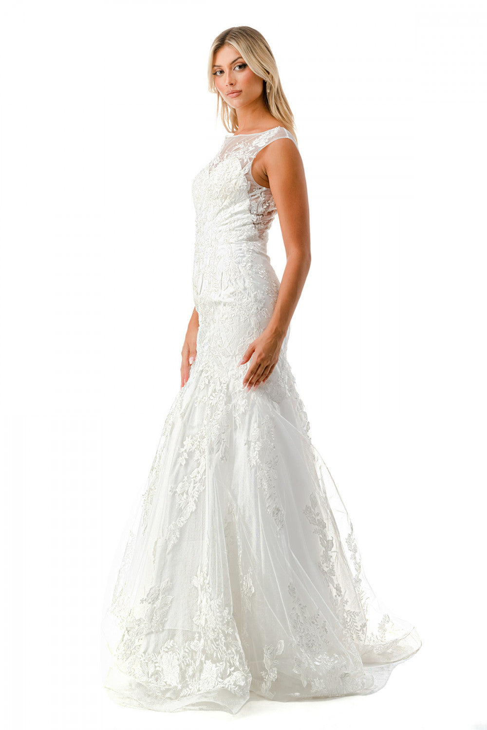 Aspeed Design -MS0021 Sweetheart Illusion Trumpet Bridal Gown