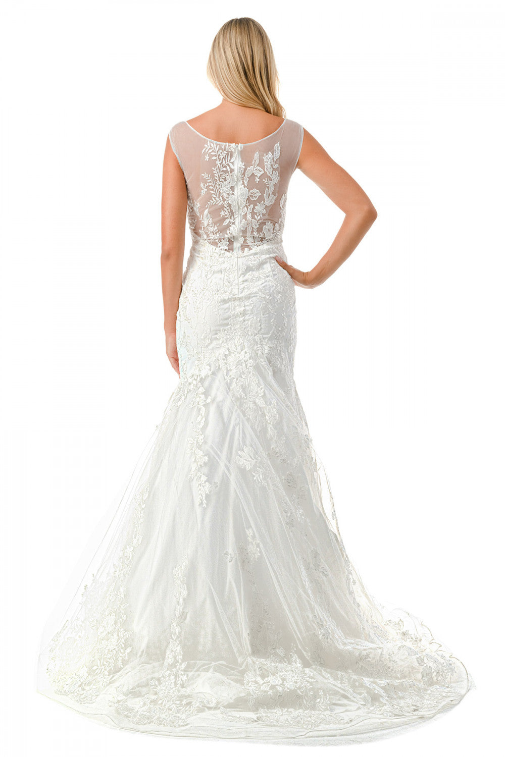 Aspeed Design -MS0021 Sweetheart Illusion Trumpet Bridal Gown