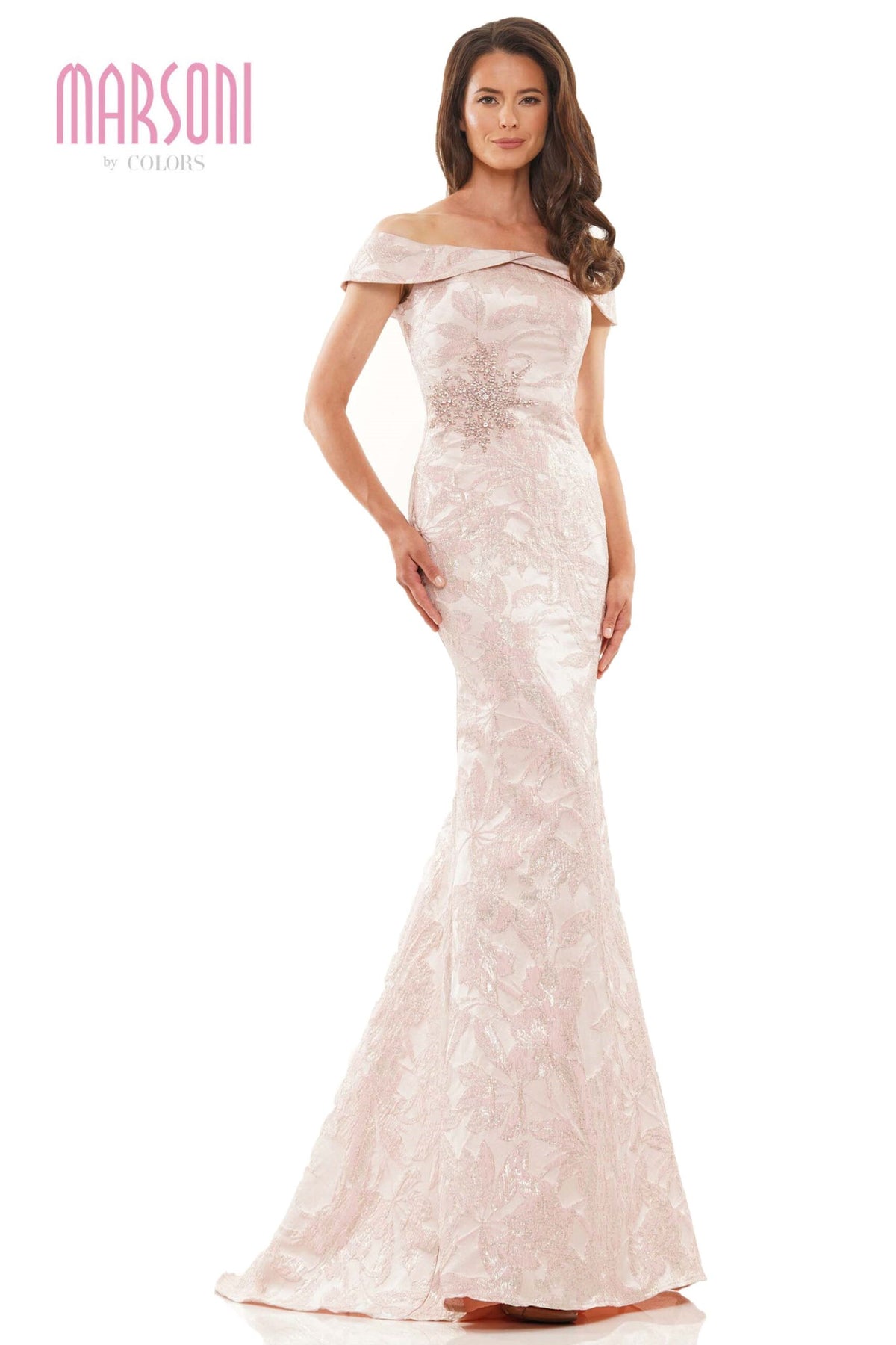 white christmas dresses Two Tone Rosette One Shoulder Satin Trumpet Dress Missy / 10 / Black-Silver
