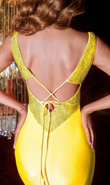V-Neck Beaded Prom Gown By Portia And Scarlett -PS22524