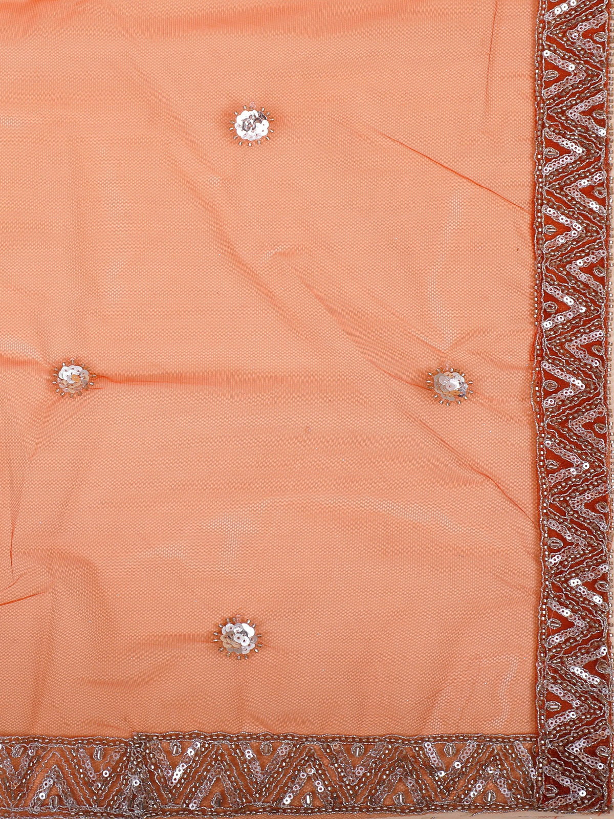 MyFashion KLS-2120 Dusty Orange Sunset Lehenga With Sequence & Beads