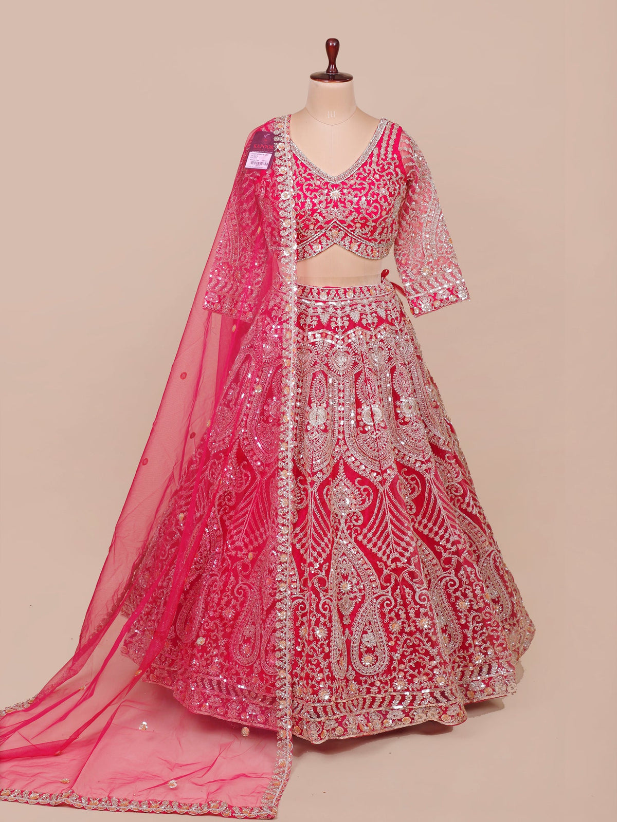 MyFashion KLS-2124 Pink Radiance Handcrafted Heritage Lehenga