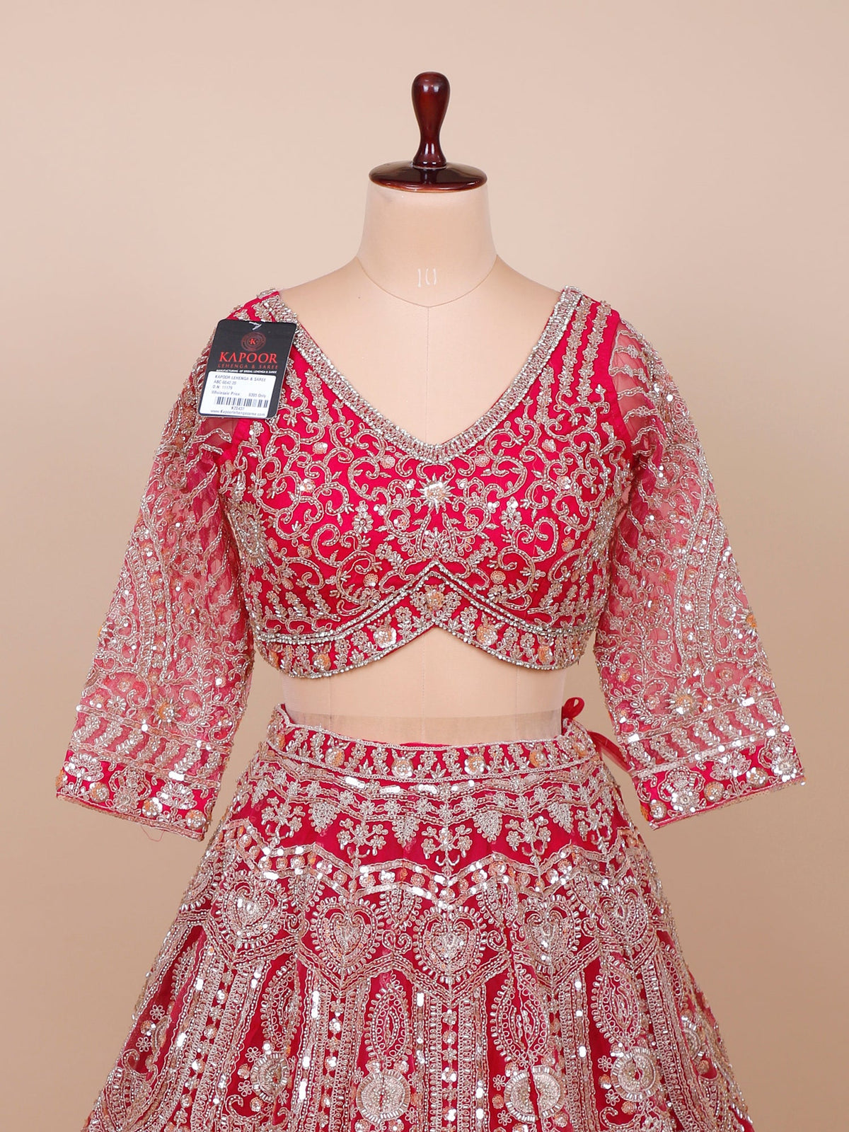 MyFashion KLS-2124 Pink Radiance Handcrafted Heritage Lehenga