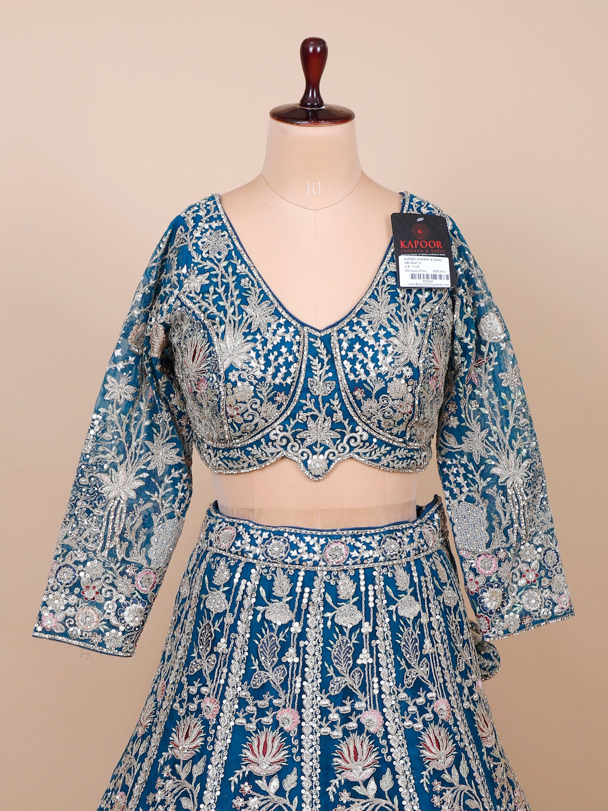 MyFashion KLS-2129 Rama Blue Mystic Tides Designer Jarkan Lehenga