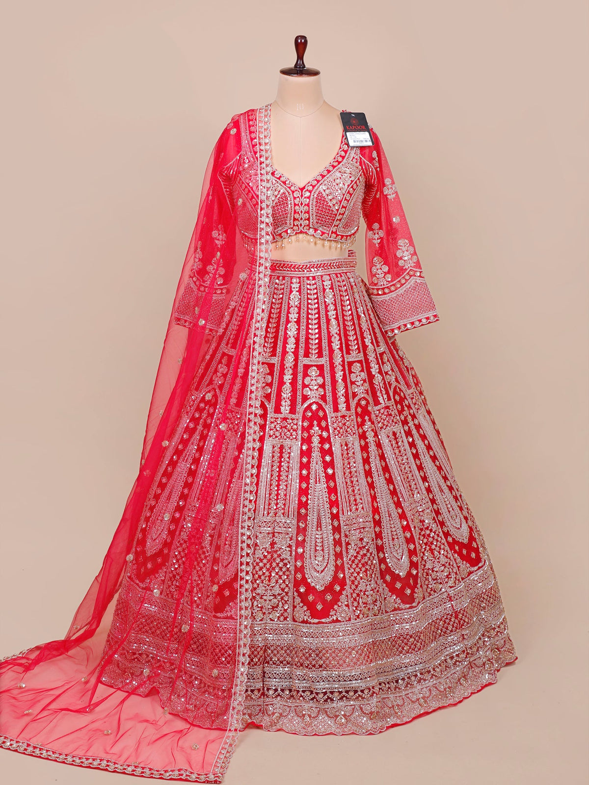 MyFashion KLS-2130 Rani Pink Royal Pulse Threaded Jarkan Designer Lehenga