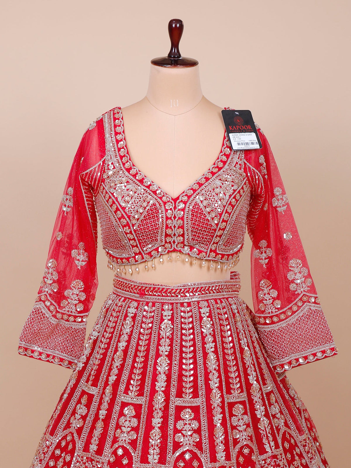MyFashion KLS-2130 Rani Pink Royal Pulse Threaded Jarkan Designer Lehenga